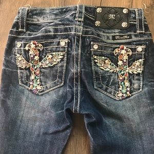 Girls Miss Me Capris size 8, EUC